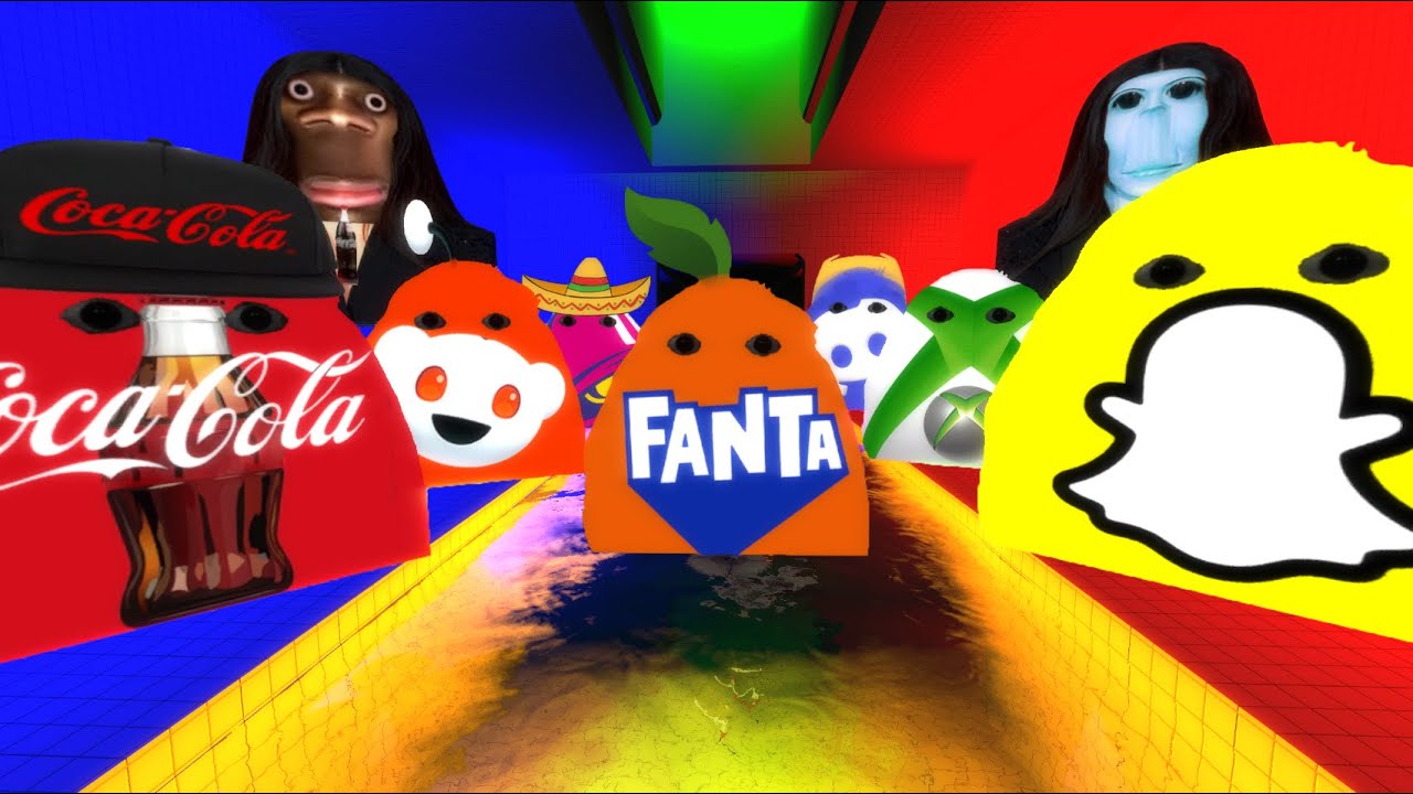 Fanta Munci, Coca Cola Munci, Rosalia Bizcochito Family And Angry Munci Family Nextbot Gmod