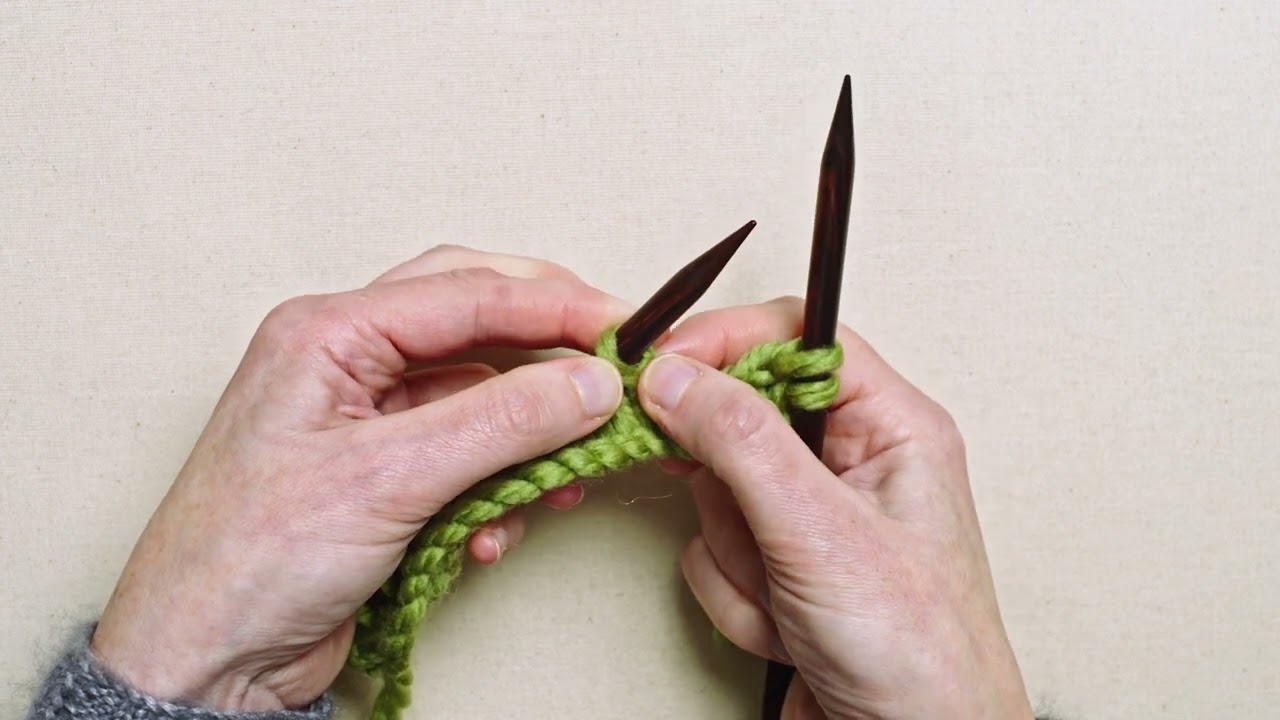 How to knit through the back loop