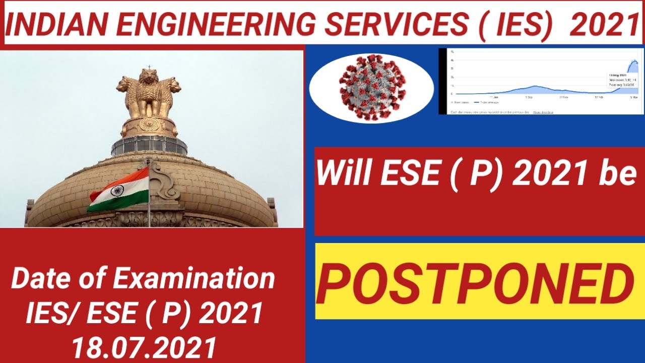 WILL UPSC IES  PRELIMS 2021 BE POSTPONED? | ENGINEERING SERVICES EXAMINATION2021| ESE LATEST UPDATE