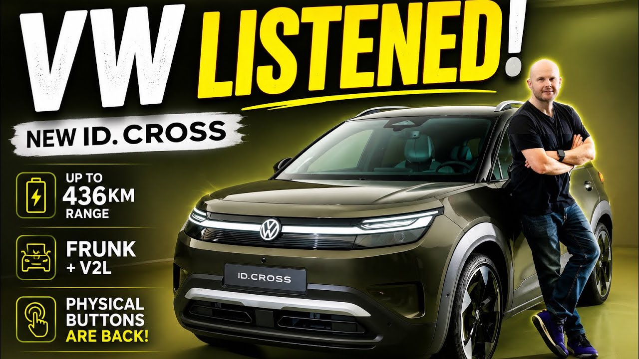 Первый взгляд на Volkswagen ID. Cross | VW наконец-то исправили то, что не нравилось владельцам