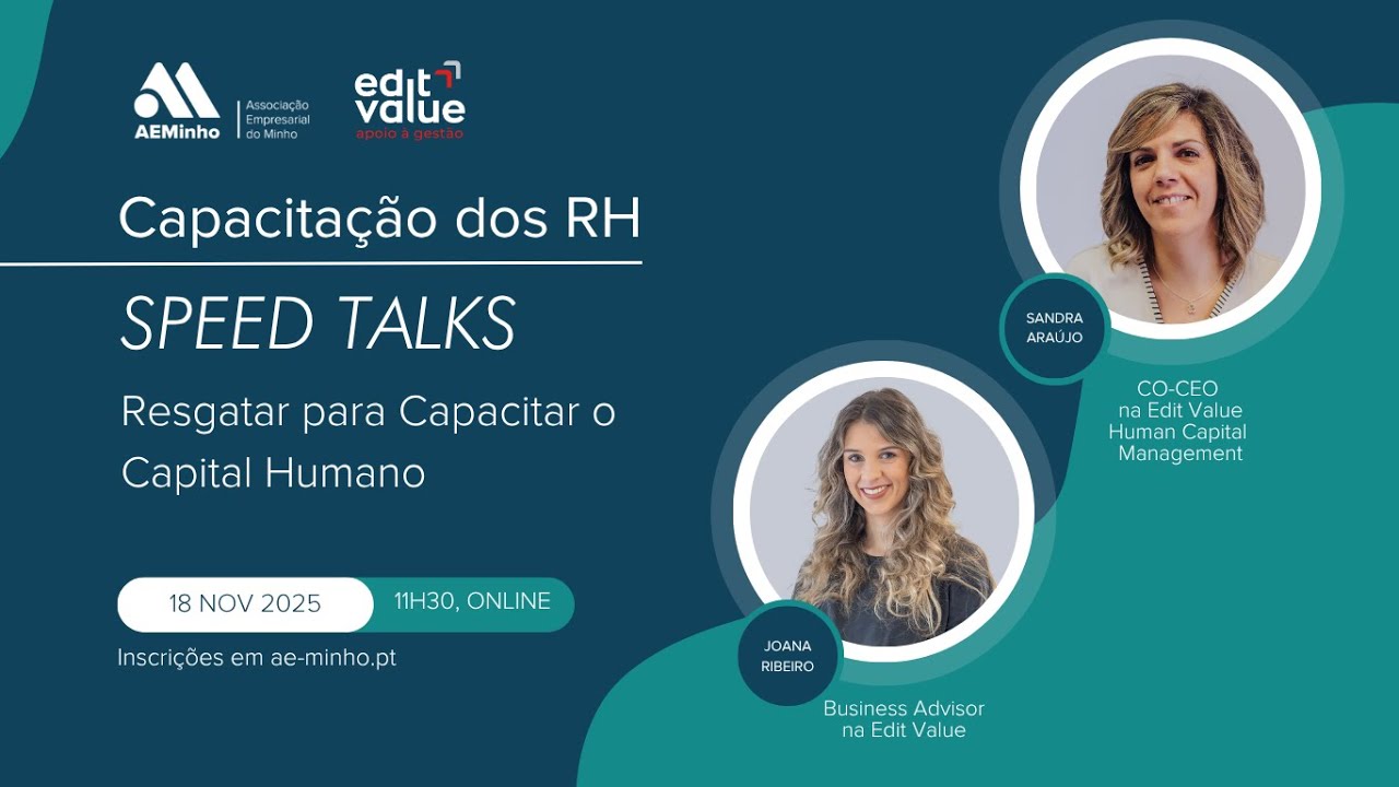 Speed Talks 18/11/2025 | Resgatar para Capacitar o Capital Humano
