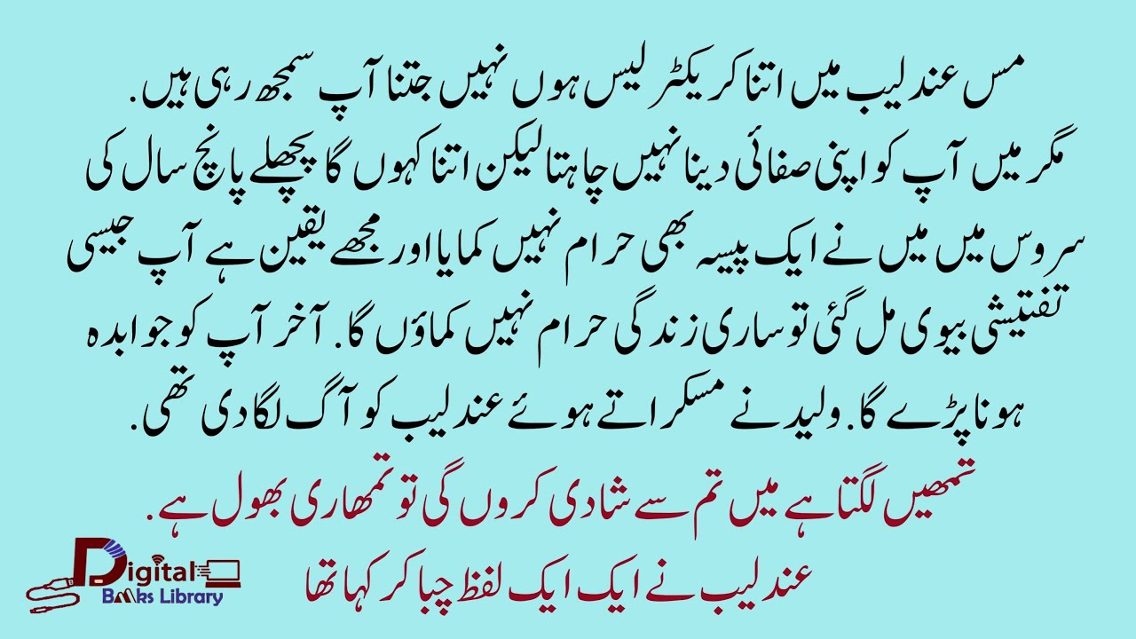 مس عندلیب میں اتنا کریکٹر لیس ہوں نہیں | Police Officer Hero | Digital Books Library - DBL