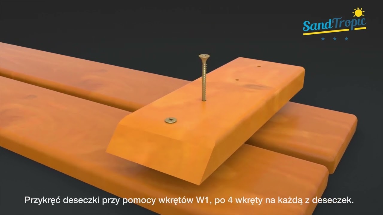 Piaskownica Sandtropic SB-20 Instrukcja złożenia