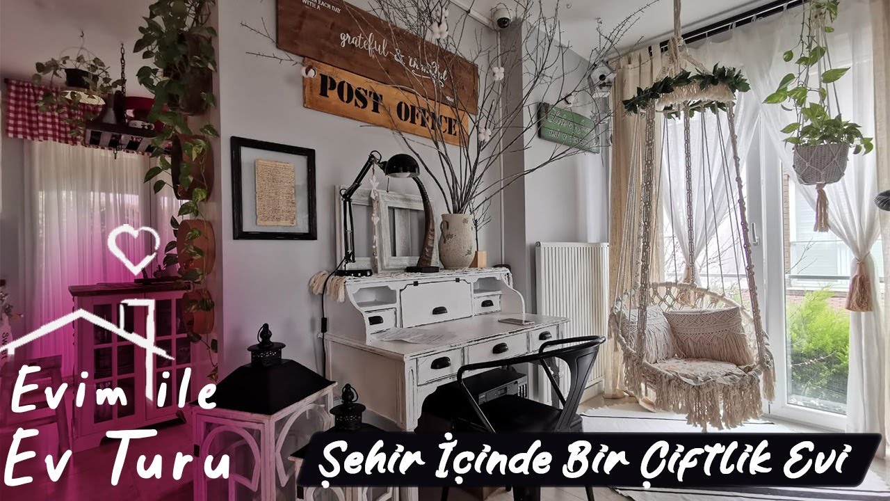 Country Tarzında Her Köşesi El Emeği Dolu Sıcacık Bir Ev | Evim ile Ev Turu