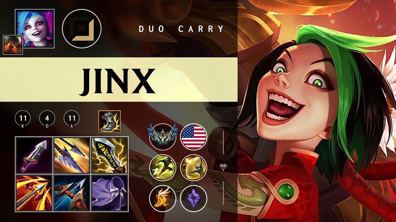 Jinx ADC vs Jhin - NA Challenger Patch 26.01