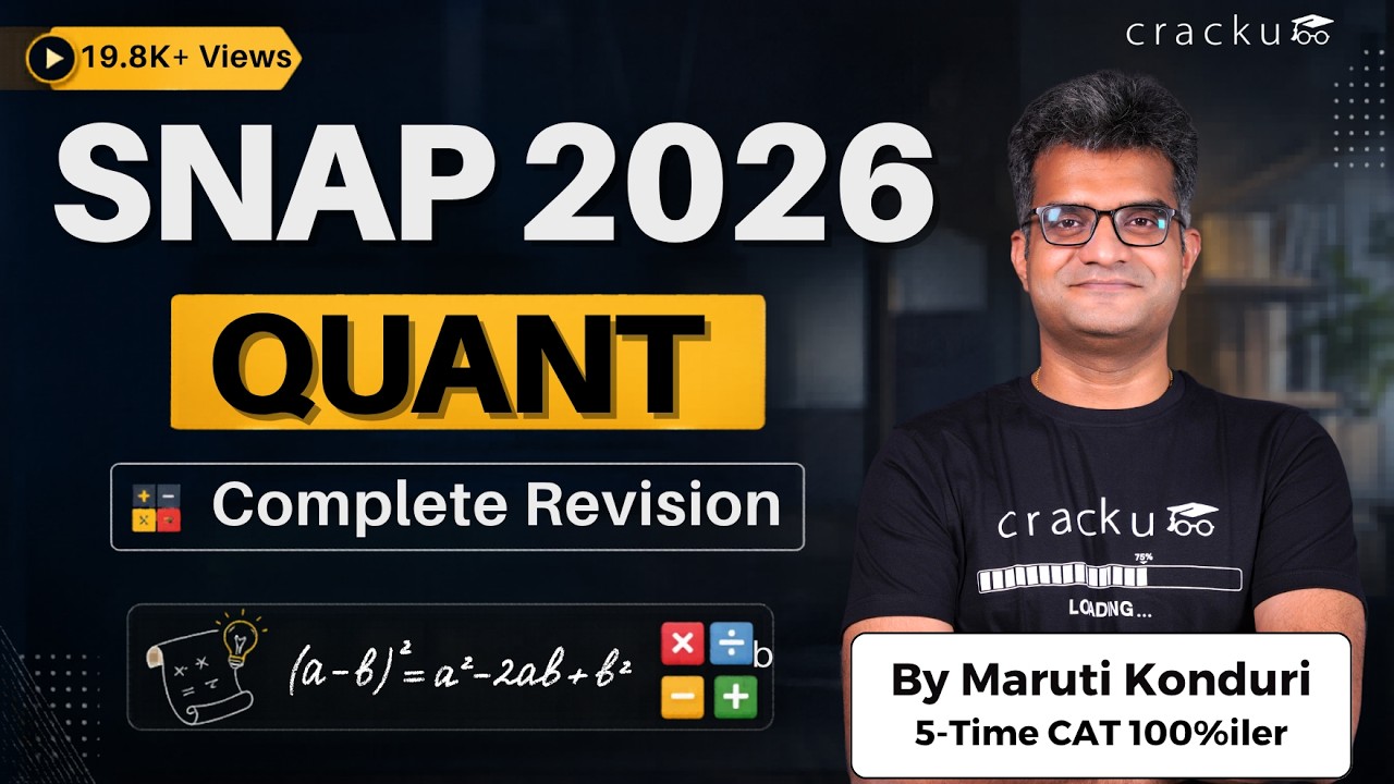 SNAP 2026 Quant Revision 🔥Most Important Topics & Shortcuts for SNAP Quant