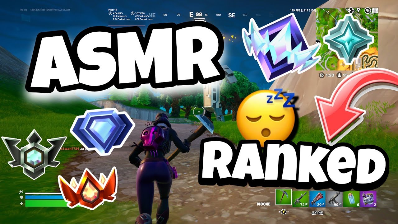 ASMR Français • Je te détend en RANKED sur FORTNITE 😴✨ (Chuchotements très puissants et triggers 💤)