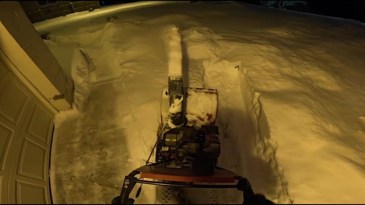 Snow Cleanup 1/25/2026 | POV Snow Blowing