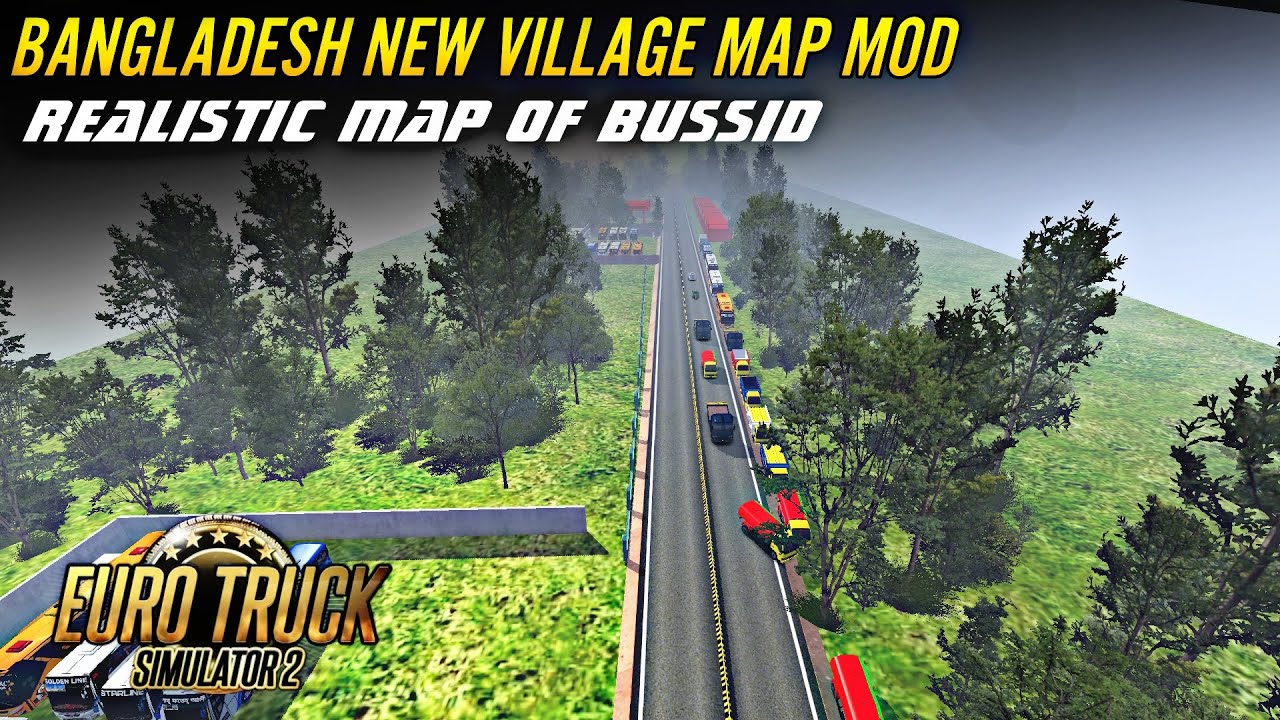 BANGLADESH NEW VILLAGE MAP MOD FOR BUSSID✅ BD BUS LOVER AFFNAN ✅