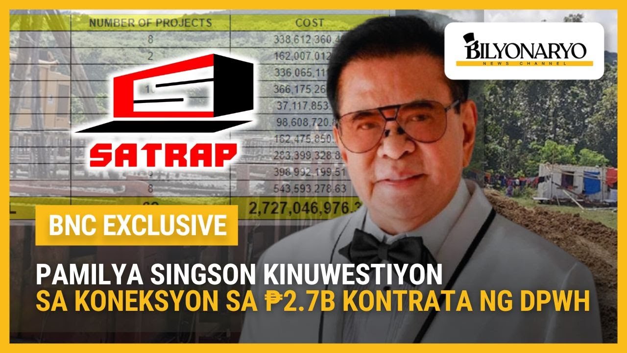 Pamilya Singson kinuwestiyon sa koneksyon sa P2.7B kontrata ng DPWH | Agenda
