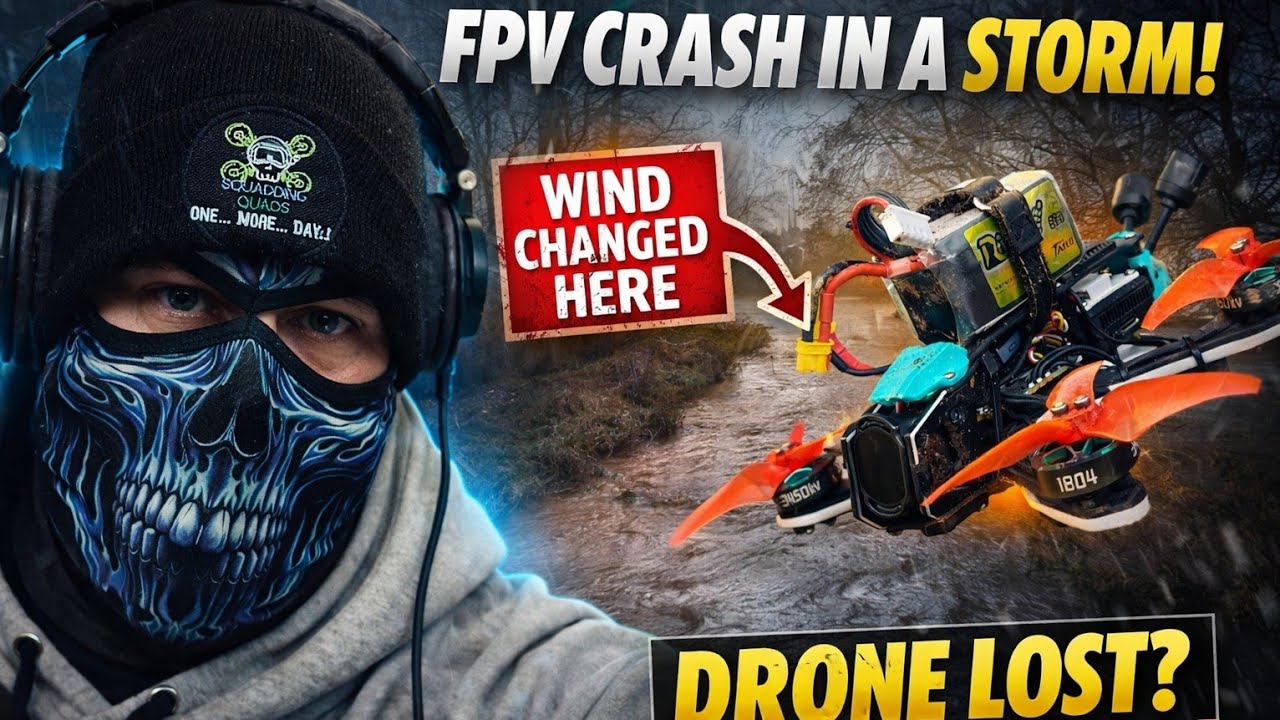 Я управлял FPV-дроном во время шторма&hellip; Потом поднялся сильный ветер 🌪️ | Авария на Sub250 Oasisfl...