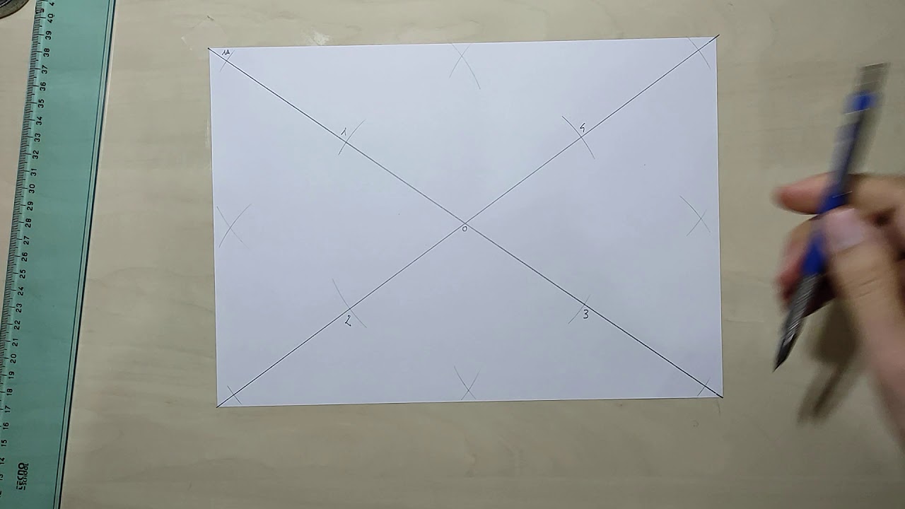 Squadratura di un foglio A4