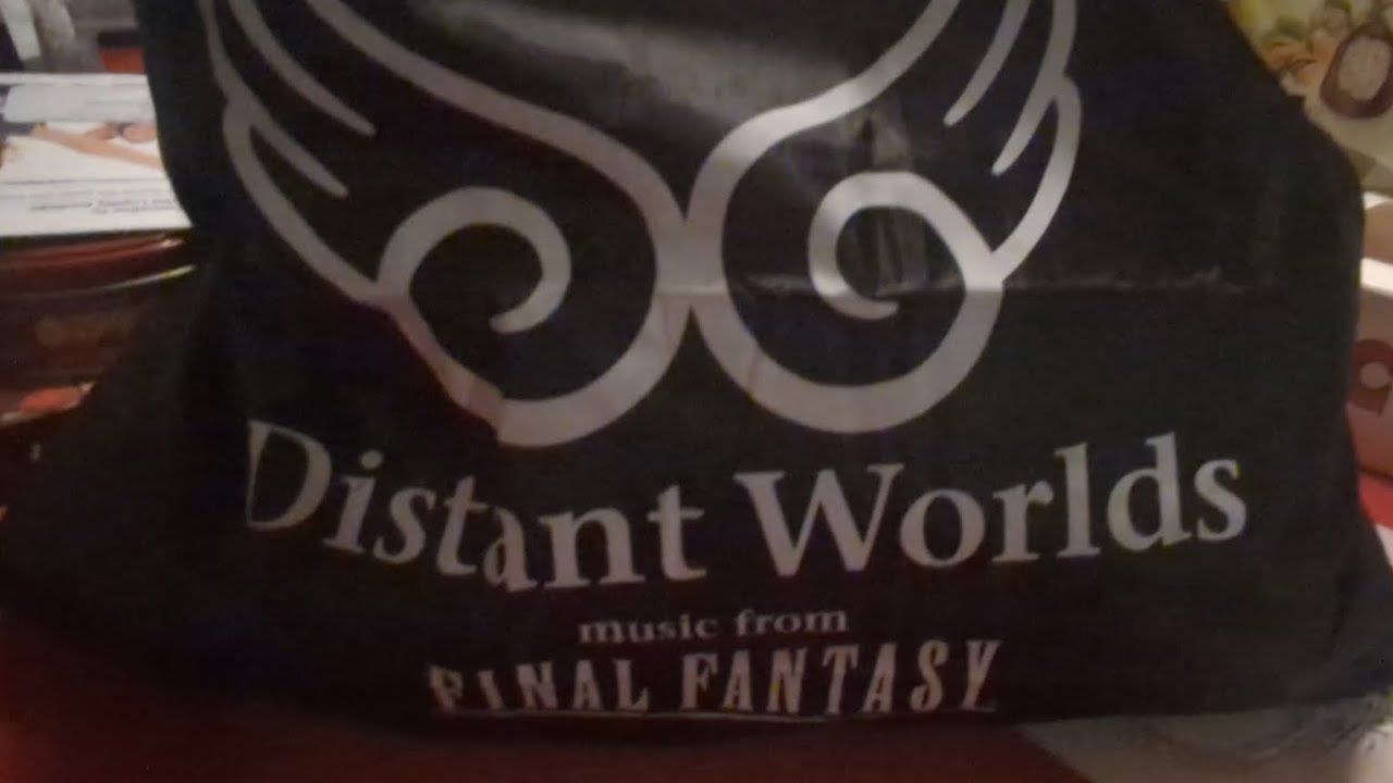 Distant Worlds: music from Final Fantasy merch bag unboxing/opening