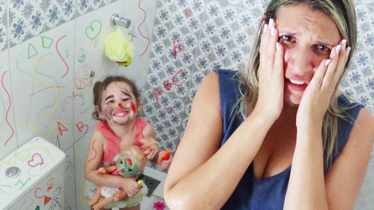 SARAH sapequinha e valentina fazendo bagunça
