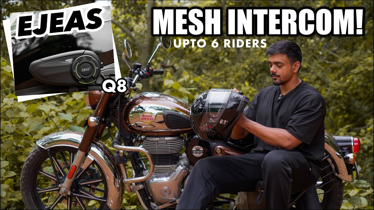 EJEAS Q8 UNBOXING AND SETUP ON HELMET FOR THE UPCOMING RIDE | FIRST RIDE REVIEW