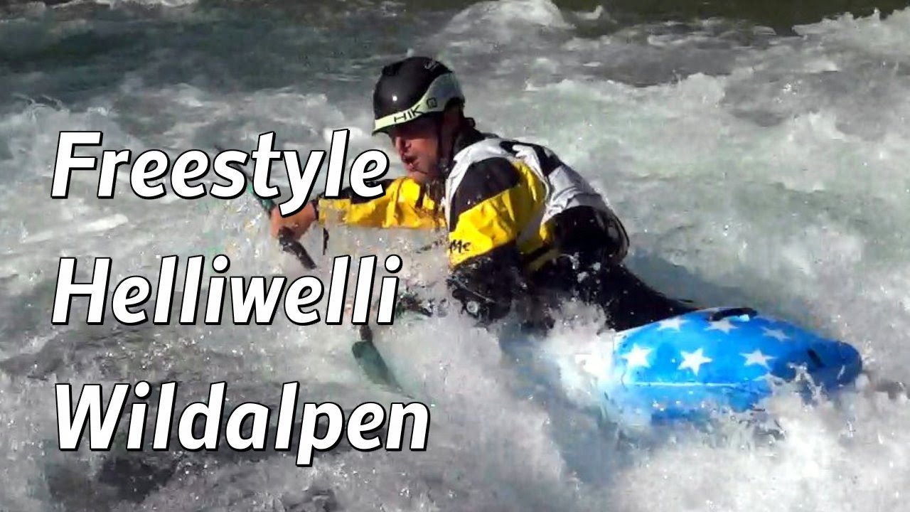 Wildalpen 4, Kajak-Freestyle-Rodeo, HeliWelli-Spot am Naturfreunde-Zeltplatz, Salza.