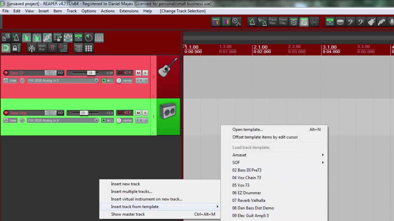 Reaper: Advanced Track Templates