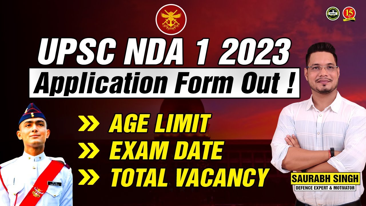 UPSC NDA 1 2023 Notification Out | NDA 1/2023 Application Form Out | NDA 1 2023 Exam Details | MKC