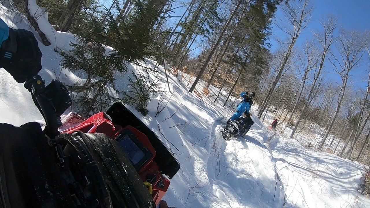 Snowmobiling in the Backcountry of Jackman, Maine