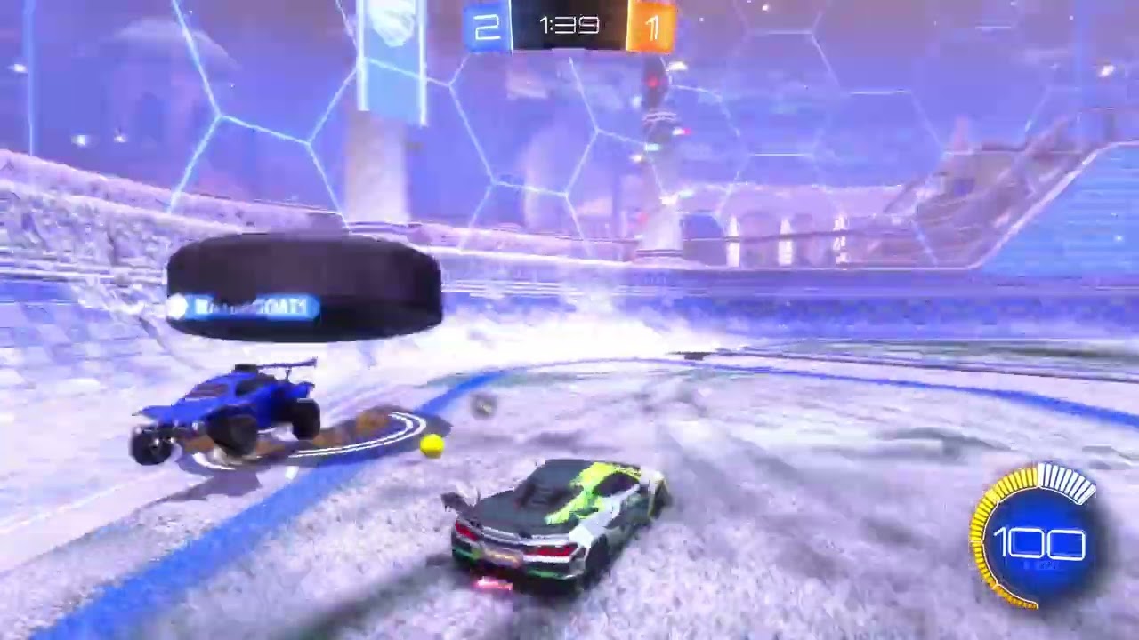 Playing hockey in rocket league New channel @BJplayzXtreme