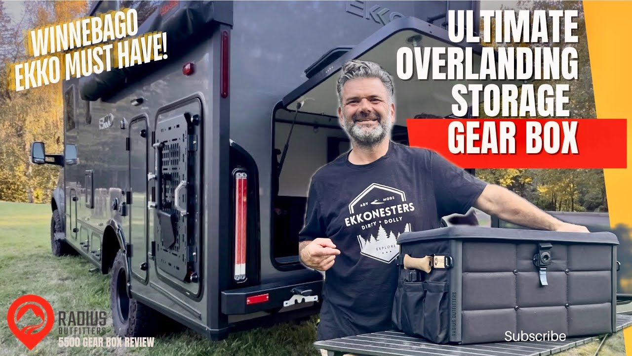 WINNEBAGO EKKO MUST HAVE! RADIUS OUTFITTERS 5500 GEARBOX REVIEW | ULTIMATE OVERLANDING STORAGE | 