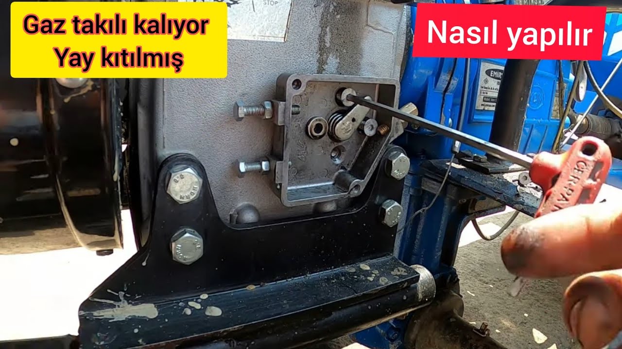 Emirsan Patpatın Antor Motorunun gaz Halatı Takılı Kalıyor / Gaz kelebeği Yay değişimi Nasıl Yapılır