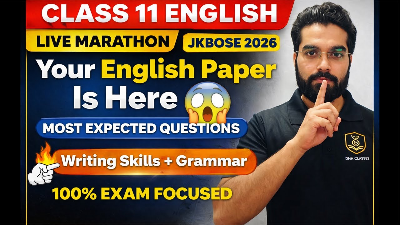 😱Class 11th English Live Marathon 🔥 | Most Expected Questions | Writing Skills + Grammar One Shot