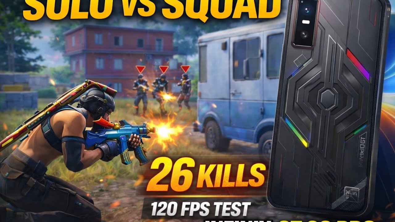 1v4 clutch 🔱 solo vs squad in Infinix GT 30 pro | 26 kill BGMI | World Record 😱 #bgmi #worldrecord 
