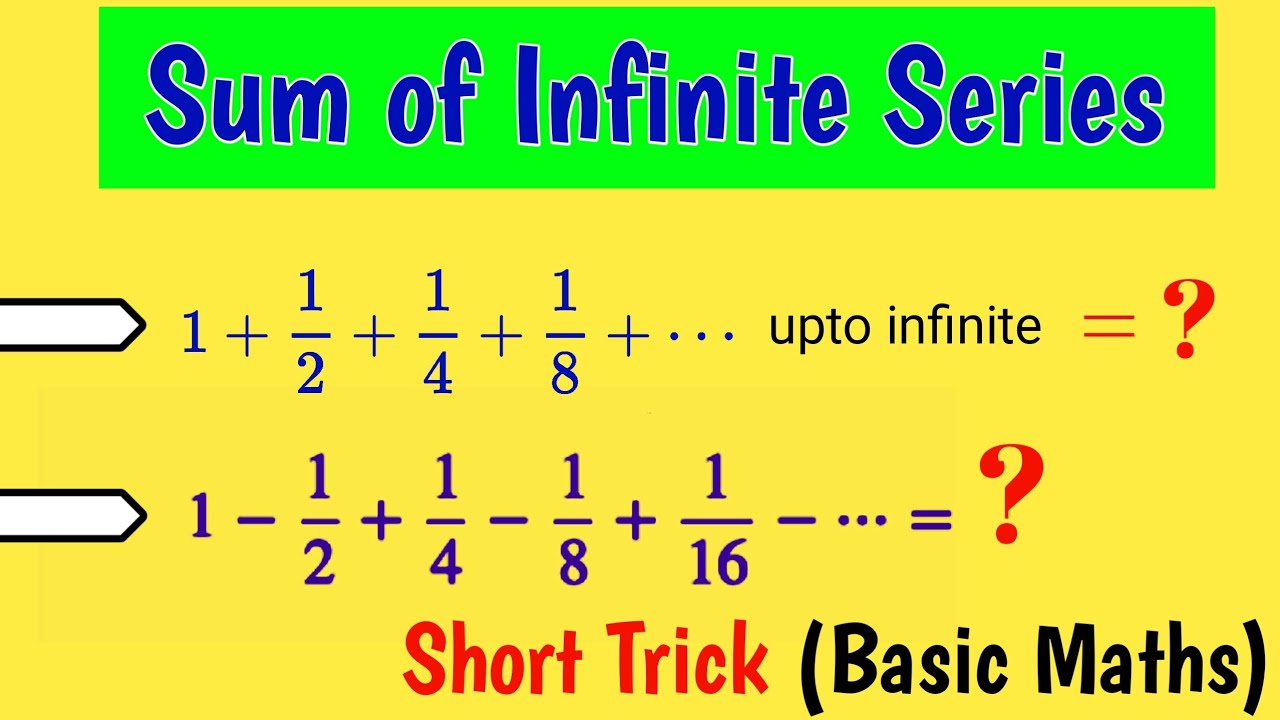 Sum of Infinite  Series | Basic Maths Tricks By Gyandarshan | Dsssb Maths Questions |