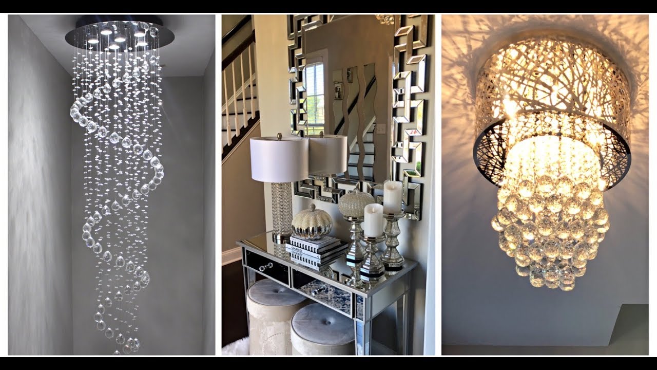 EASY + INEXPENSIVE CRYSTAL CHANDELIER REVAMP| FALL ENTRYWAY DECORATING IDEAS