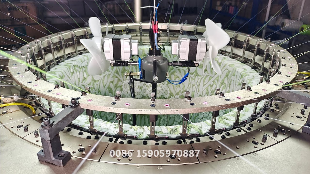 factory real shot single jersey 5 ways computer jacquard #circularknitting  #machine