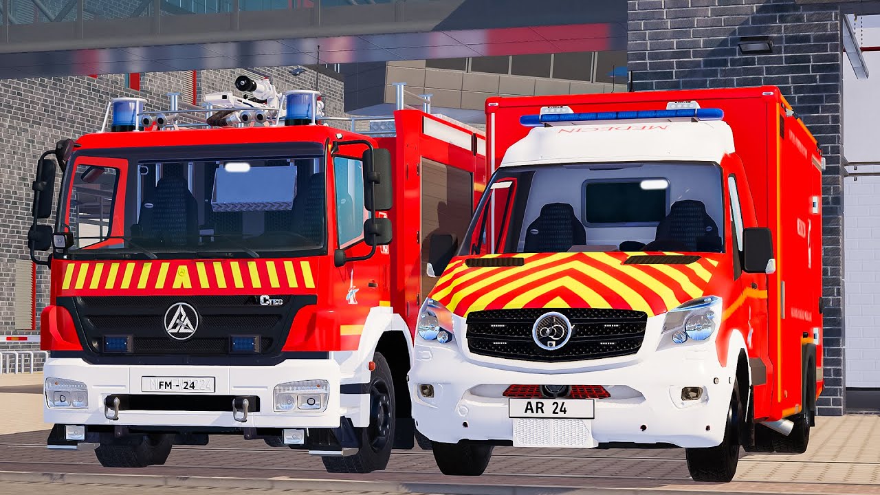 Emergency Call 112 – Paris Ambulance & Firefighters Responding! 🚑🚒🔥 4K Ultra Realistic Simulation