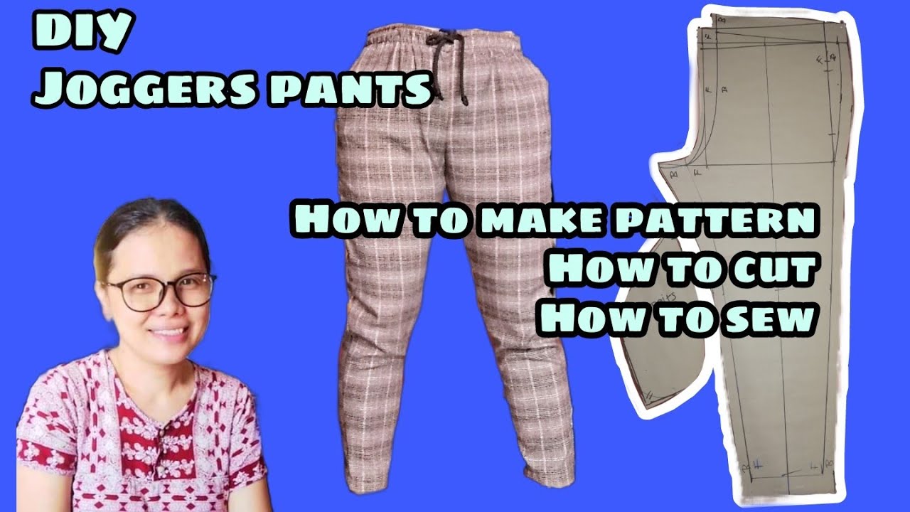 HOW TO MAKE A JOGGER PANTS AND PATTERN STEP BY STEP TUTORIAL