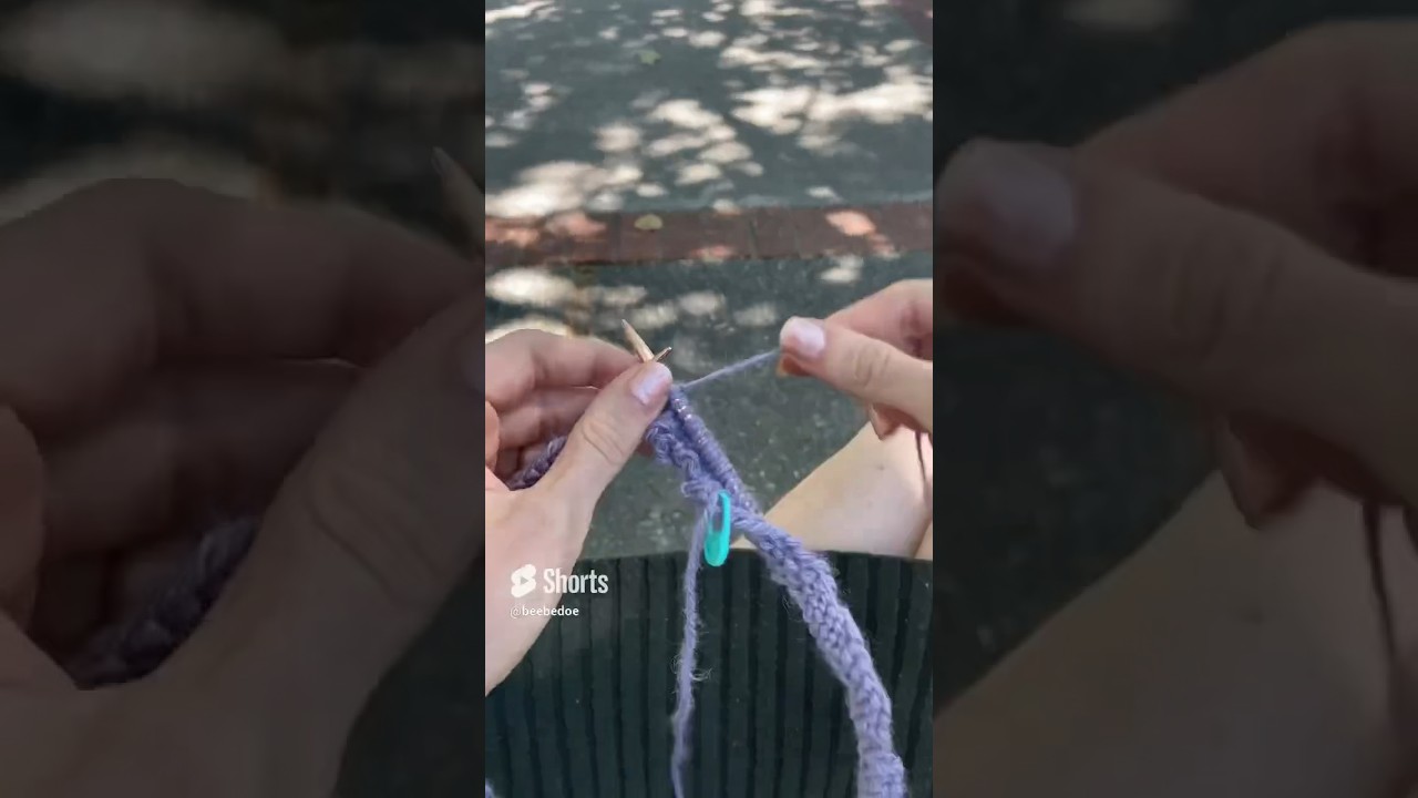 Knitting in the park #knitalong #knitting