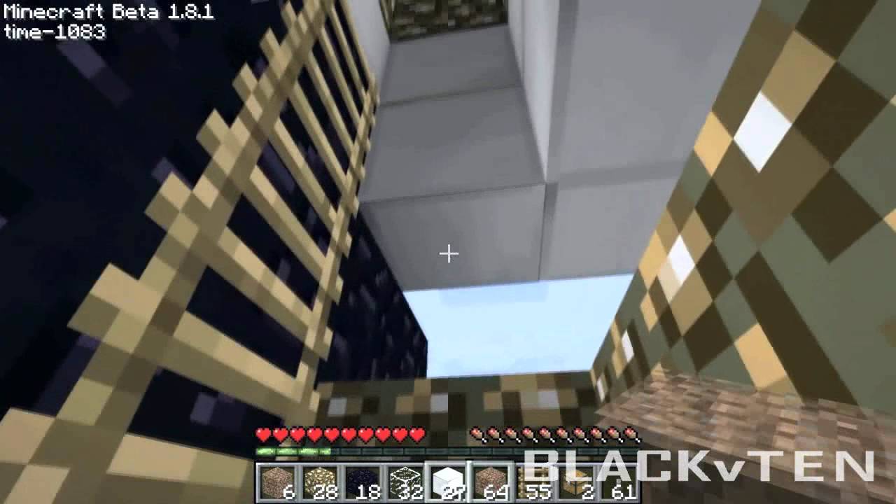 MINECRAFT najlepsze drzwi na kod #04 wielki minigun