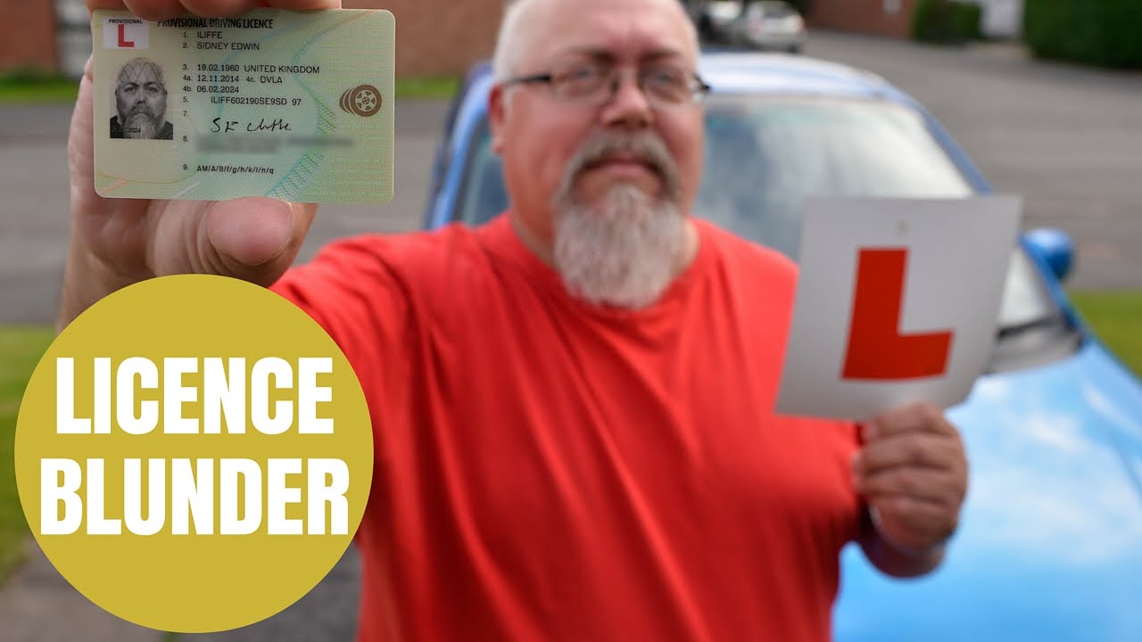 A granddad forced to put his L plates back on - after the DVLA lost his licence