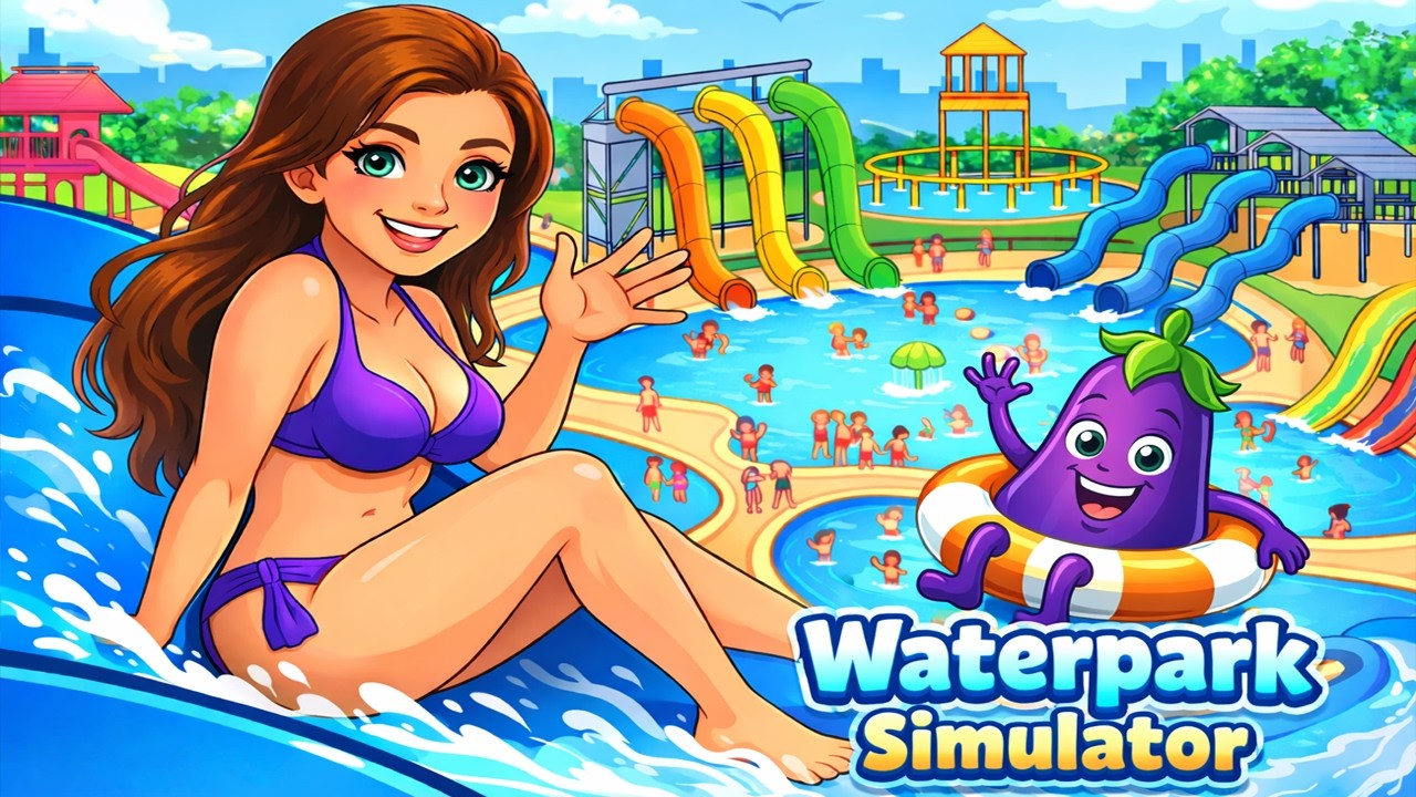 Waterpark Simulator | Staviame vodný park… čo sa môže pokaziť? |  #gaming 💦🛝