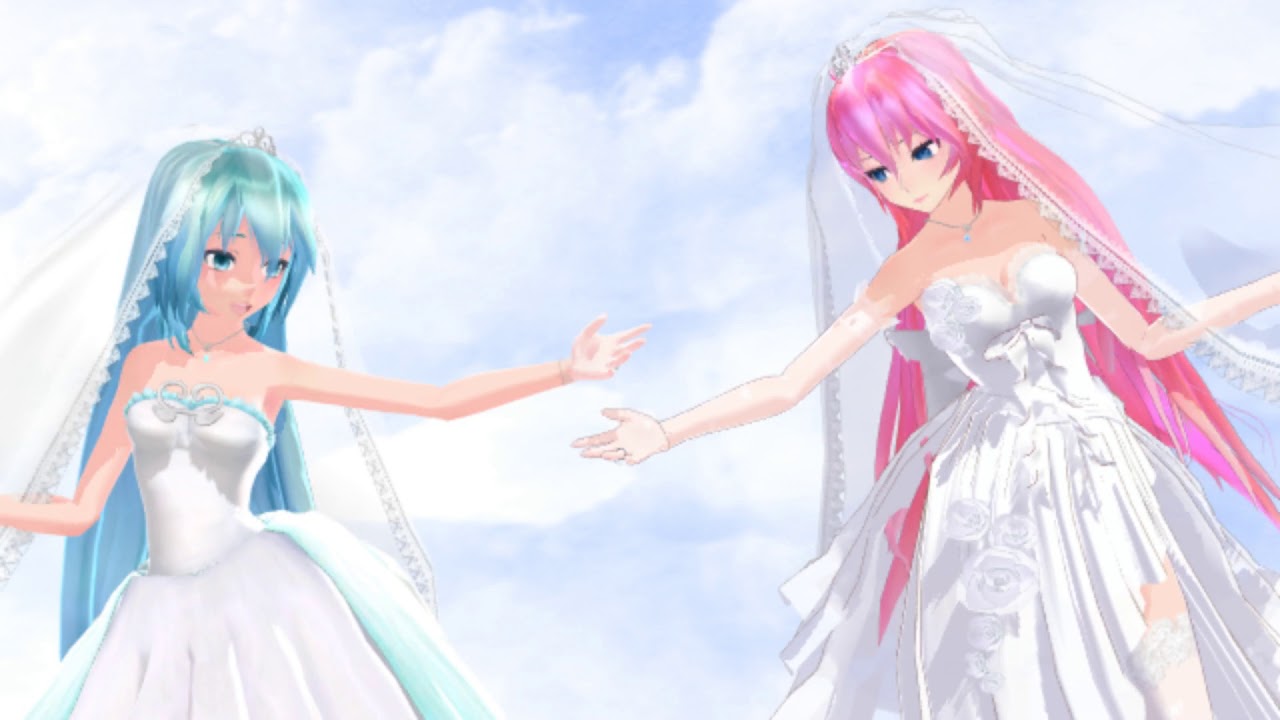 [MMD] TDA Bride Miku and Luka No Title