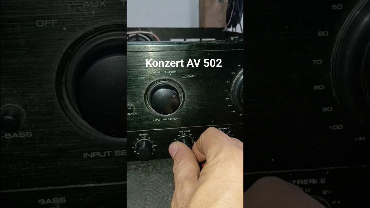 Konzert AV 502 repair test #electronics #tecnician #amplifier #soundsystem