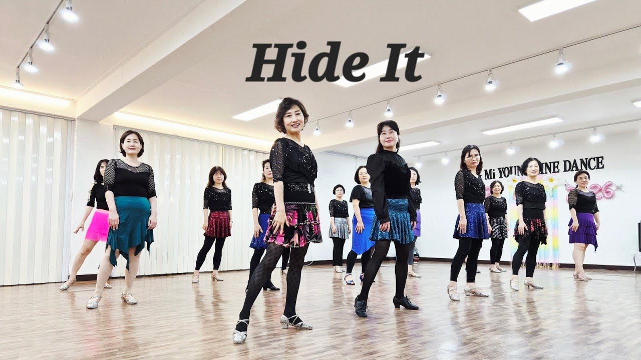 Hide It Line Dance#정미영의라인댄스#화곡역3번출구#강서구라인댄스#나누리동호회#리뷰클래스#달빛라인동호회#아미고라인동호회