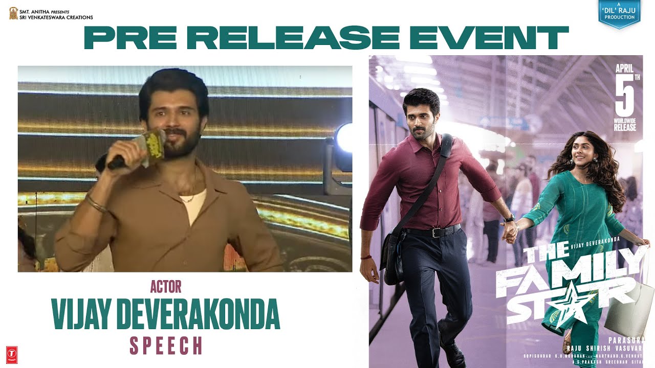 Hero Vijay Deverakonda Speech @ Family Star Pre Release Event- Parasuram | Dil Raju