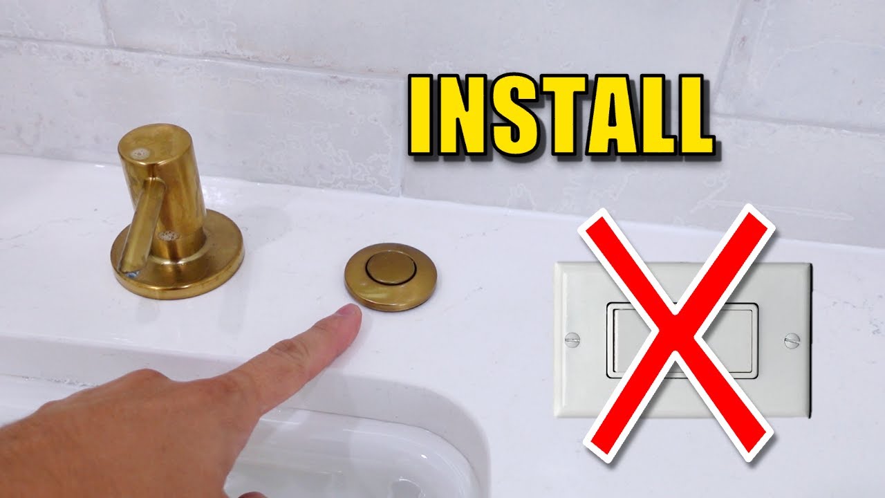 How to Install Garbage Disposal Button on the Counter Top