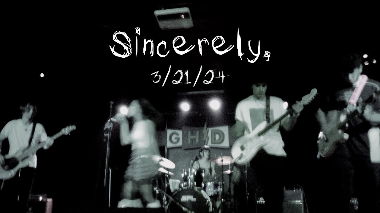 Sincerely - Tour Log #1