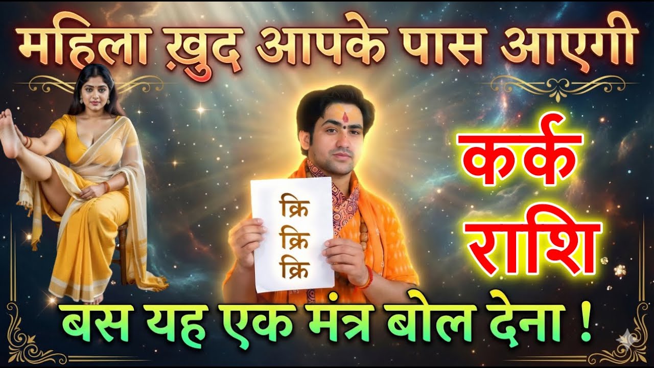 कर्क राशि 500% महिला ख़ुद आपके पास आएगी बस यह एक मंत्र बोल देना !
