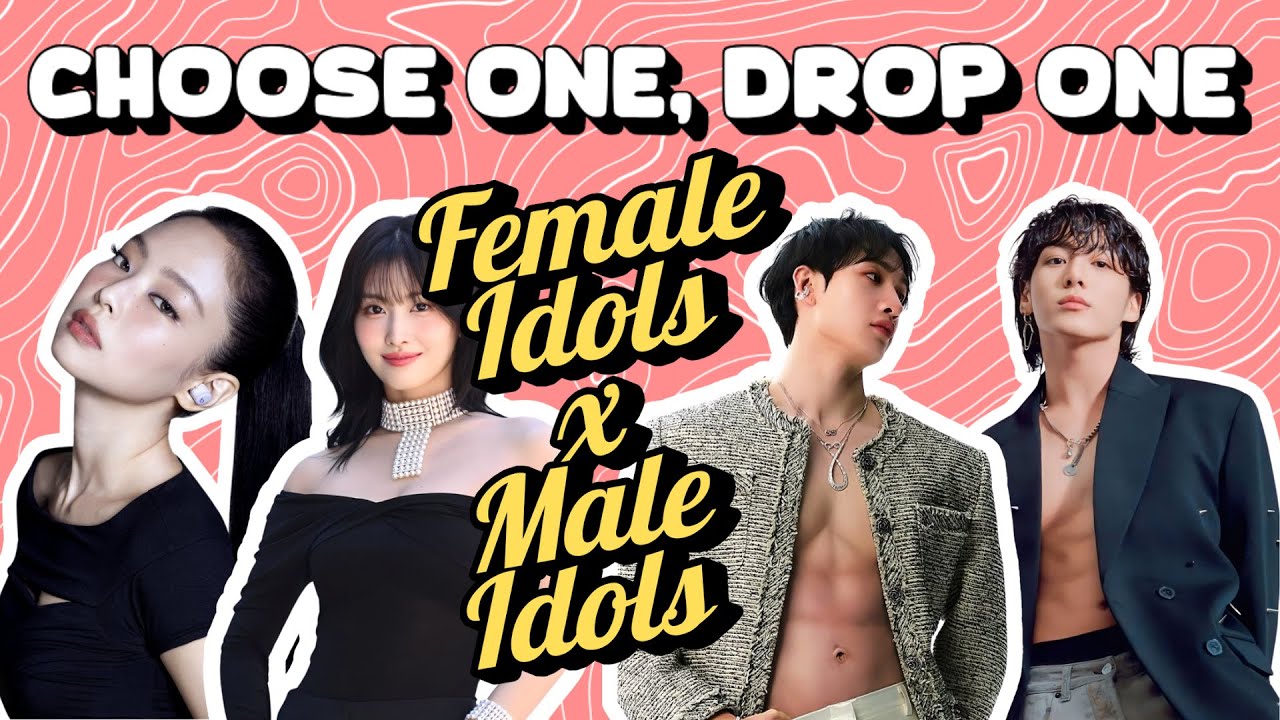 CHOSE ONE, DROP ONE - MALE VS FEMALE IDOLS | KPOP EDITION | BTS, STRAY KIDS, EXO, BLACKPINK...