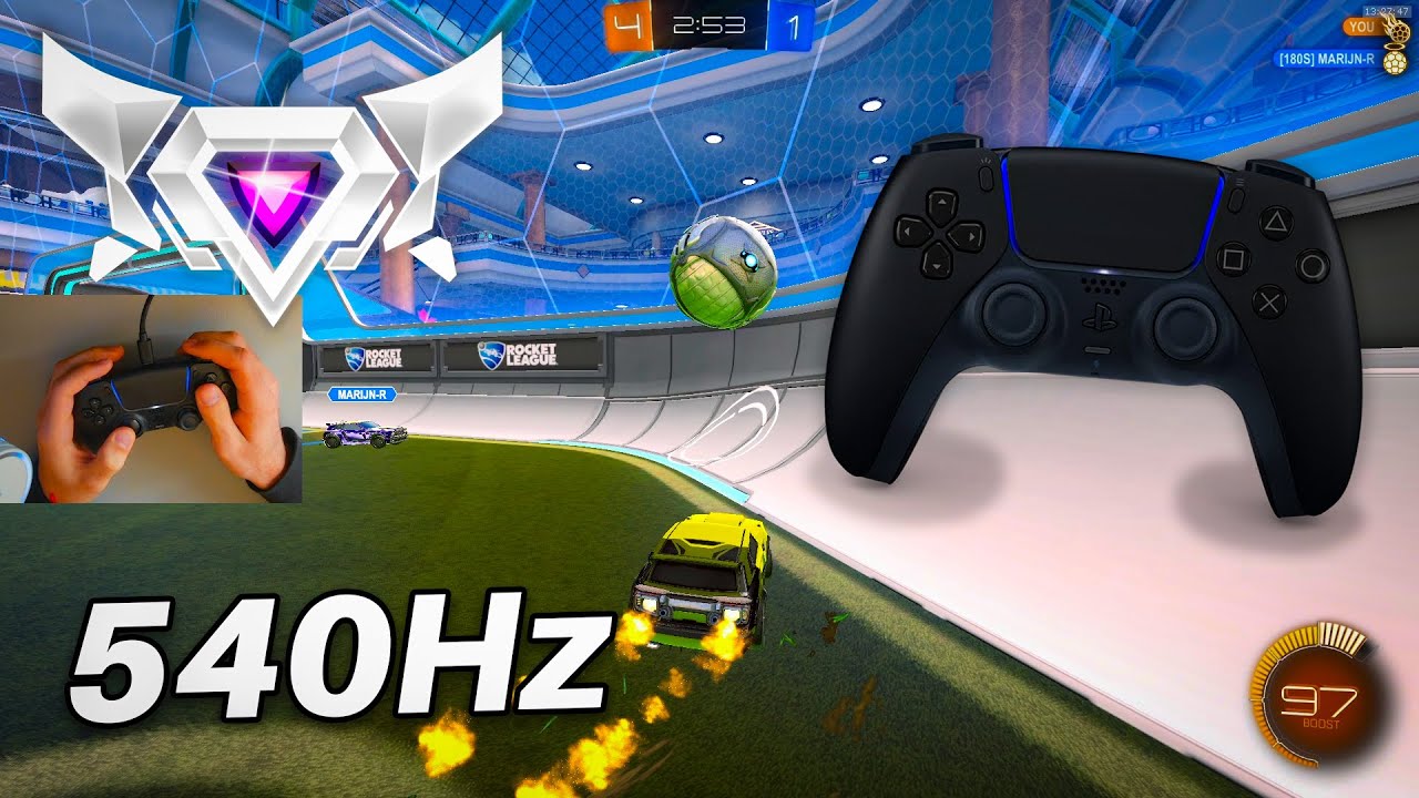 PS5 Controller ASMR 😴 Rocket League Ranked 🏆 Satisfying 360 FPS 4K