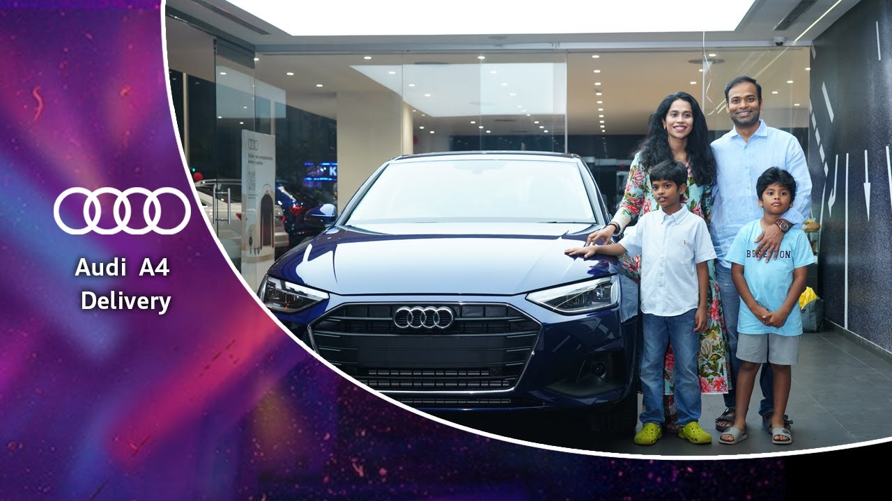 Classy Audi A4 Sedan in Metallic Navarra Blue Delivery Experience | Audi Hyderabad
