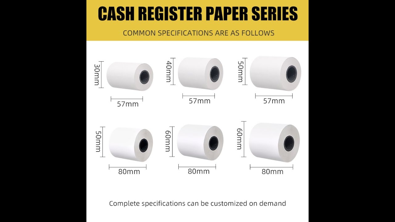 Wholesale 2 1/4&times;50 thermal paper roll pos machine paper supplier