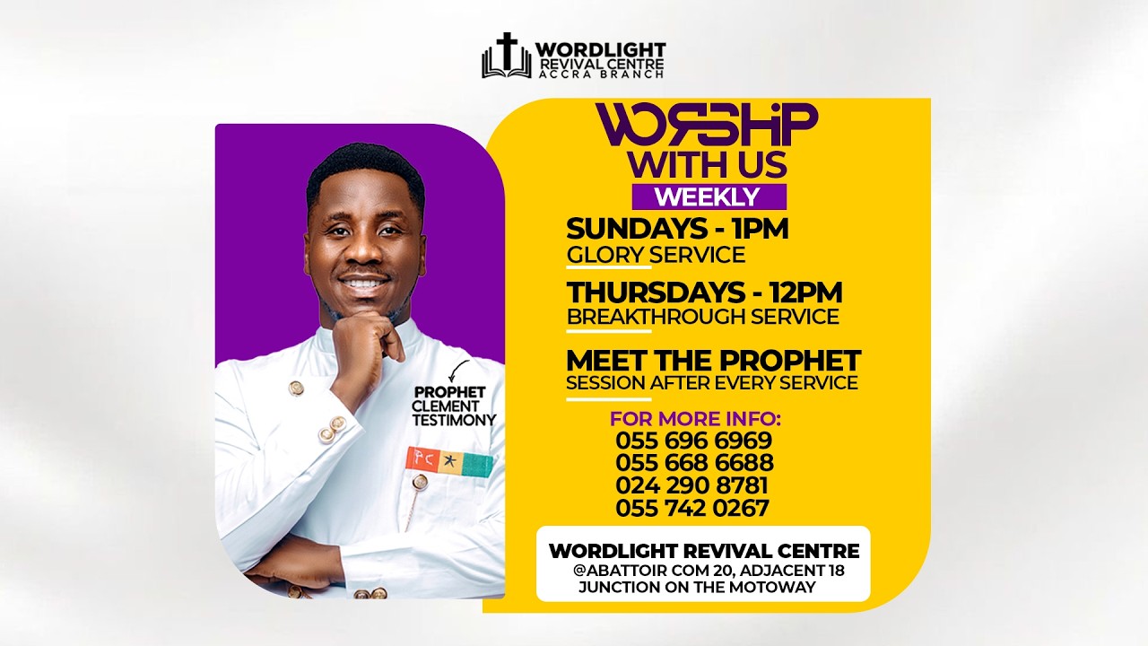 THURSDAY PROPHETIC BREAKTHROUGH SERVICE  || WITH PROPHET CLEMENT TESTIMONY