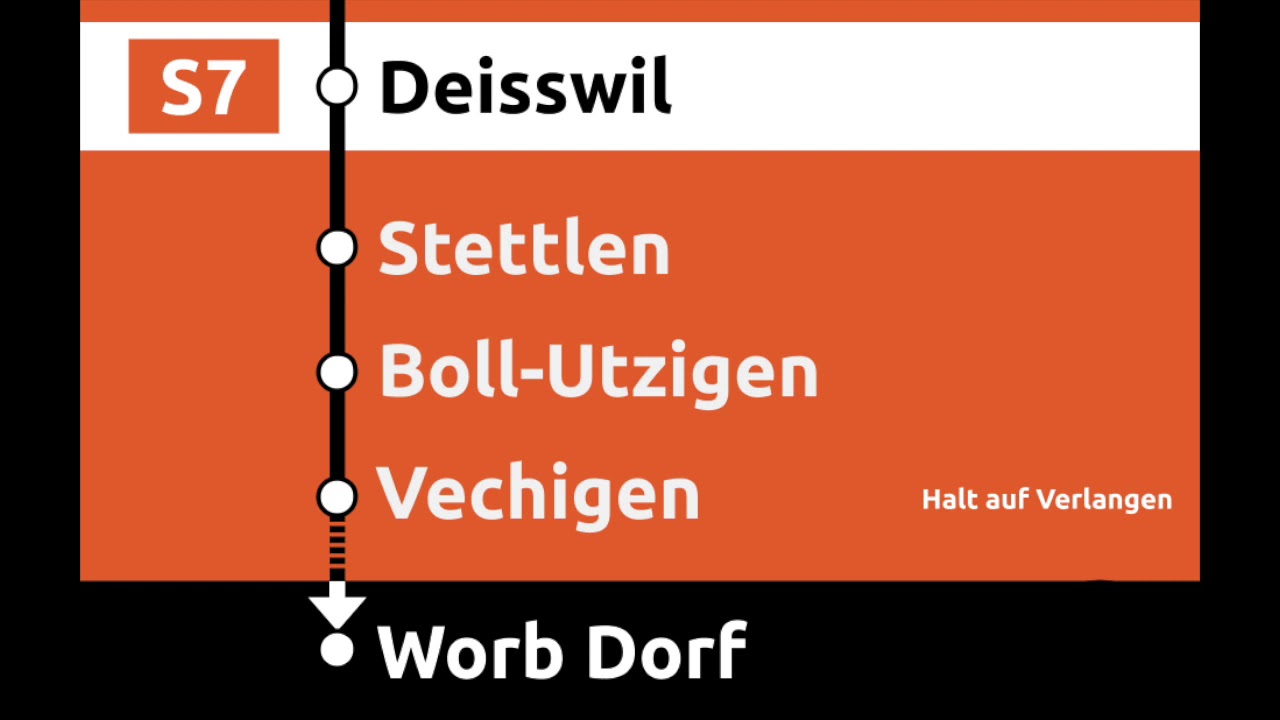 RBS Ansagen - S7 Bern – Bolligen – Worb Dorf